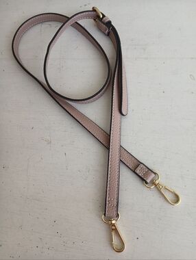 Adjustable Crossbody Strap in Blush Pink with Gold Hardware